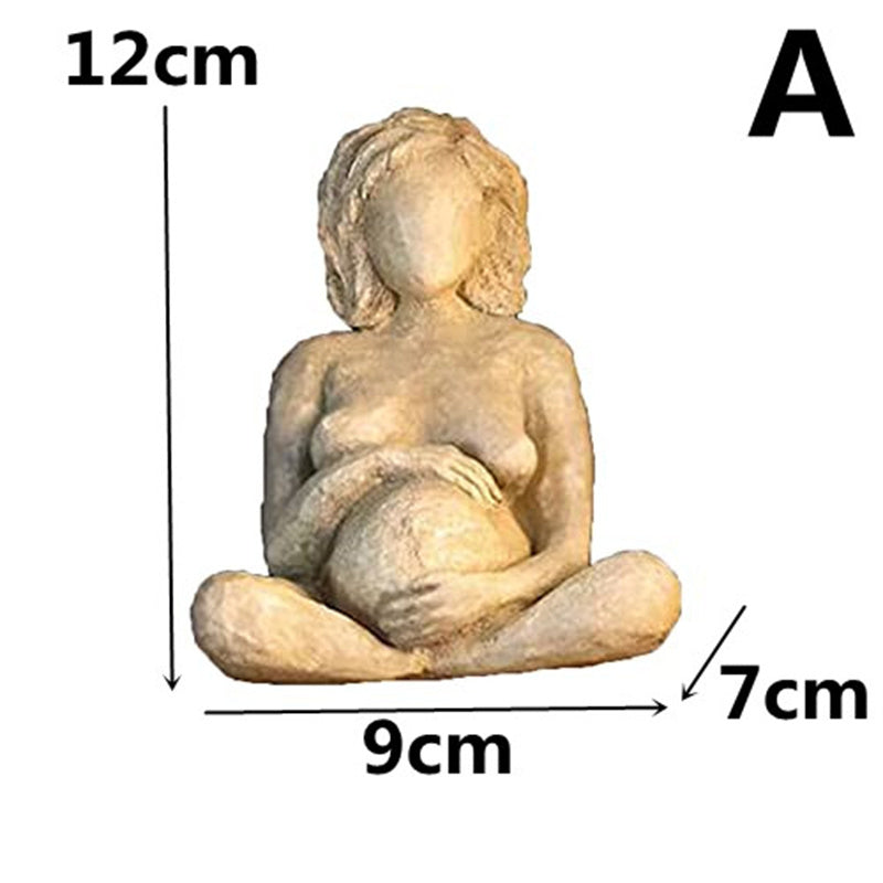 Mother Childbirth Women Statue Resin Crafts Ornaments