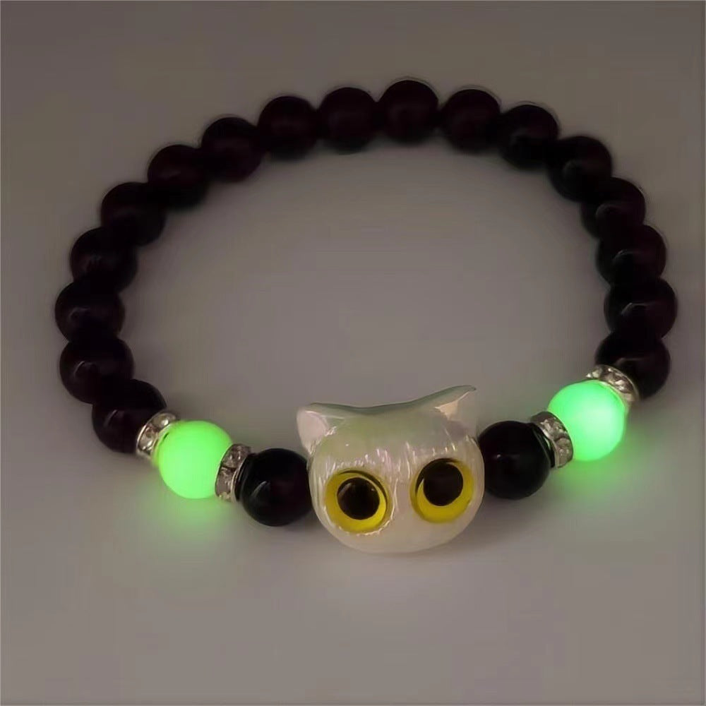 Night Luminous Original Cute Cheese Cute Kitty Bracelet