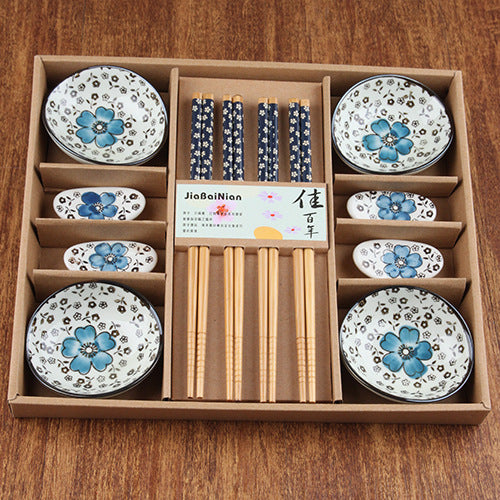 Creative Korean Plate Chopsticks Ceramic Tableware Set