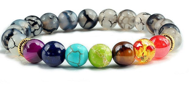 Beaded Bracelet Elastic Diamond Ring Bracelet AliExpress Energy Yoga Seven Chakras