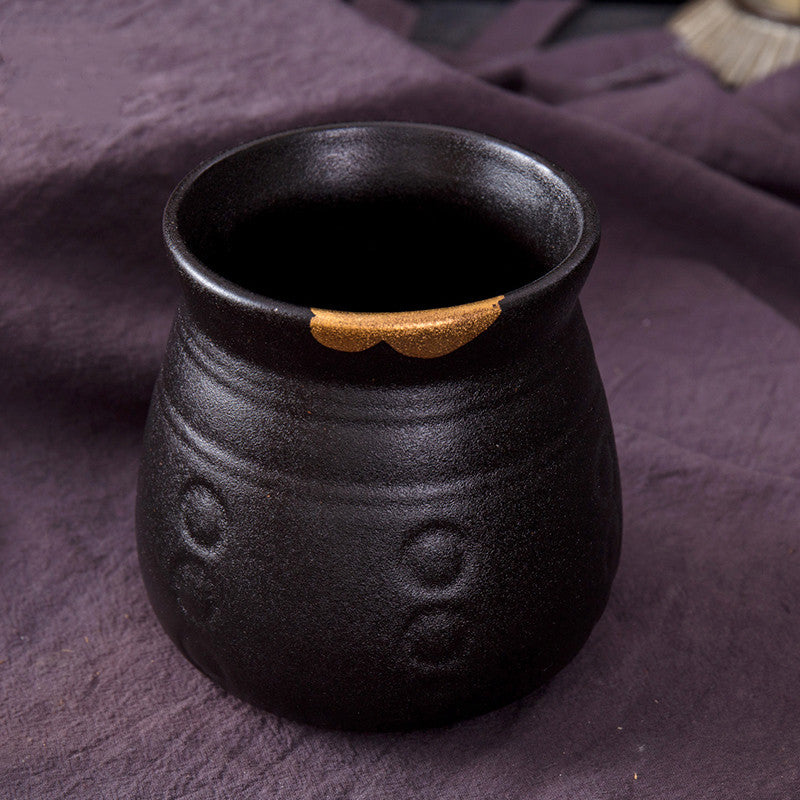Japanese-Style Ceramic Chopstick Holder, Household Kitchen Chopsticks Basket, Chopstick Cage, Round Drain Chopsticks And Spoon Storage Shelf