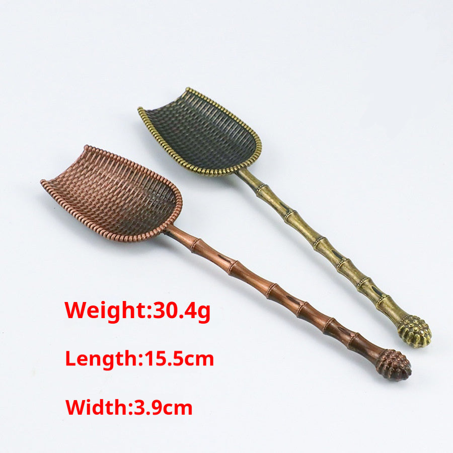 Utensils Alloy Antique Copper Tea Spoon