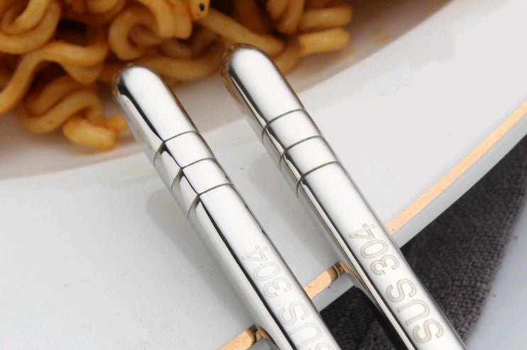 304 stainless steel chopsticks square hollow non-slip 18-8 chopsticks