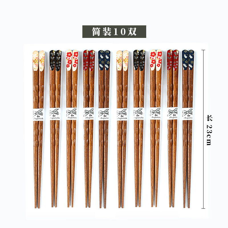 High-end Solid Wood Chopsticks Iron Knife And Wood One Person Chopsticks Healthy Meal