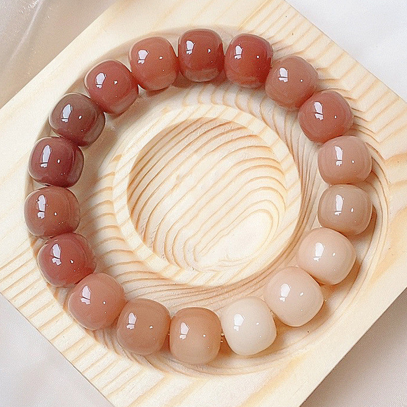 Women's Fashion Simple Pure Natural Small Lime Bodhi Root Bracelet