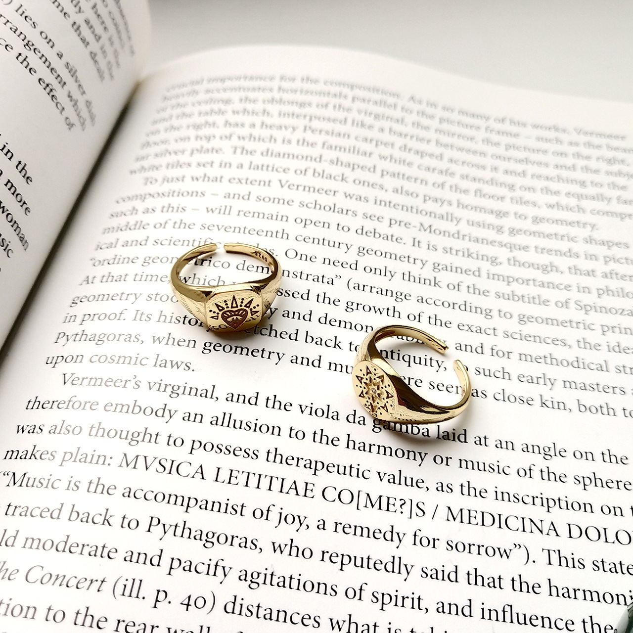 925 sterling silver Retro pattern rings
