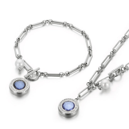 Personality Creative Gold Stainless Steel Multicolor Pendant