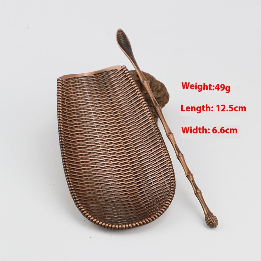 Utensils Alloy Antique Copper Tea Spoon