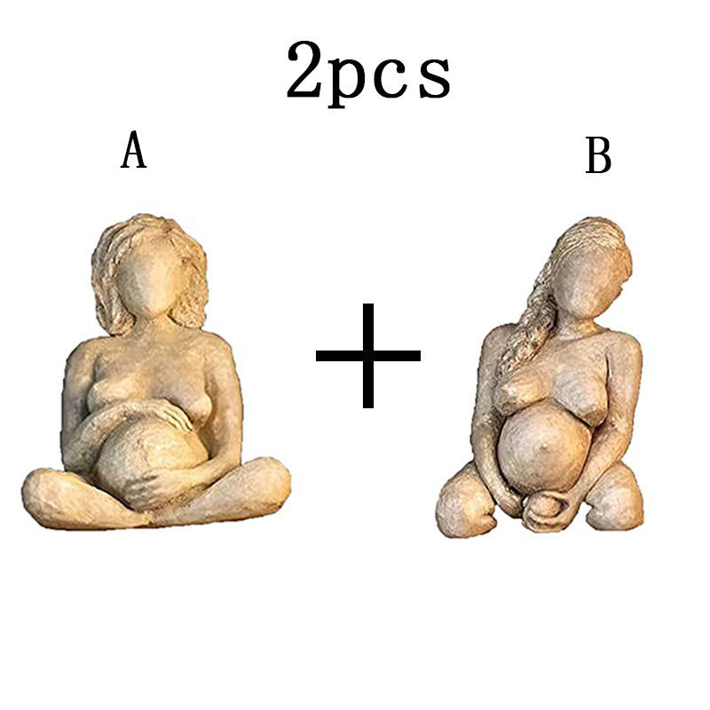 Mother Childbirth Women Statue Resin Crafts Ornaments