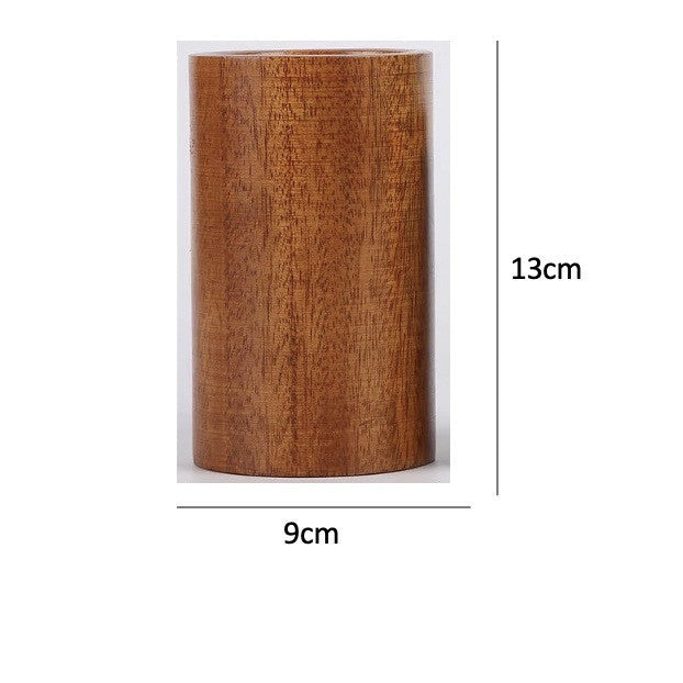 Solid Wood Chopsticks Tube Round Cage Home