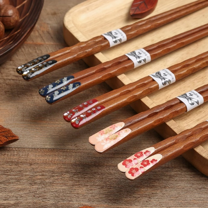 High-end Solid Wood Chopsticks Iron Knife And Wood One Person Chopsticks Healthy Meal