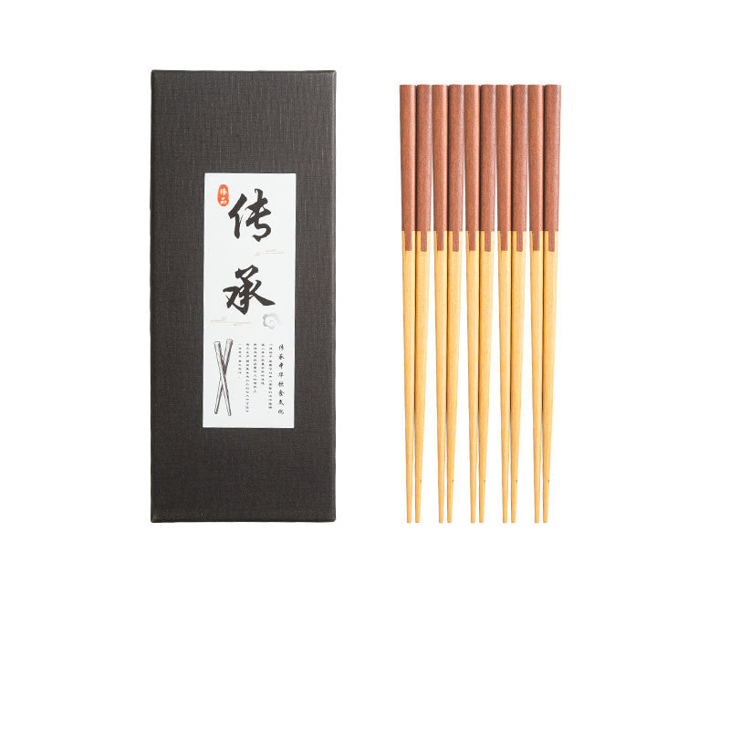 Japanese Mortise Style Chopsticks Gift Wooden Bowl Chopsticks Simple Rice Bowl Chopsticks