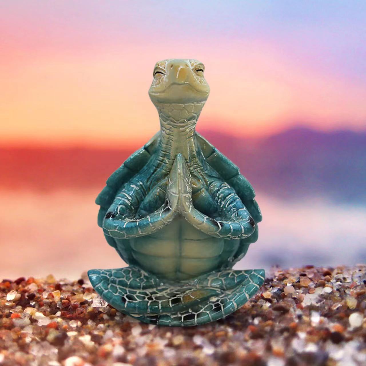 Yoga Meditation Turtle Turtle Turtle Animal Statue Ornaments