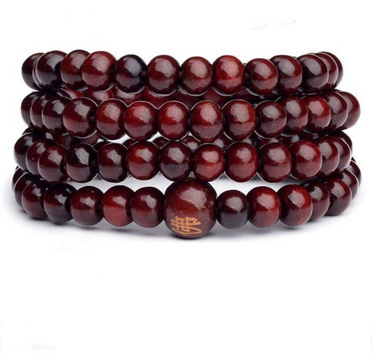 6MM Sandalwood 108 Buddhist Bead Bracelet