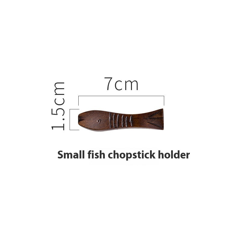Japanese Style Wooden Chopsticks Shelf Spoon Bracket Creative Simple