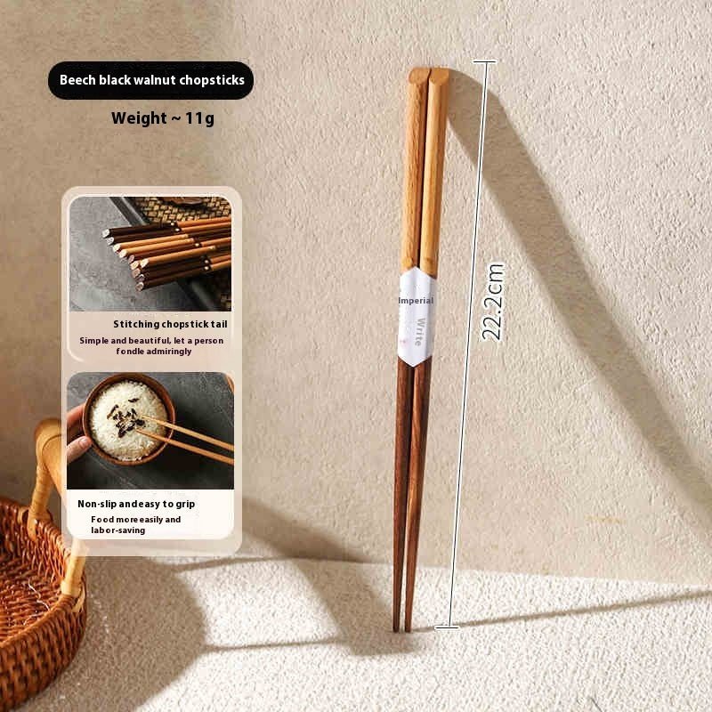 High-end Household Wooden Chopsticks Non-slip Tableware