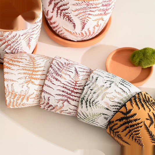 Red Pottery Clay Bohemian Style Succulent Flower Pot