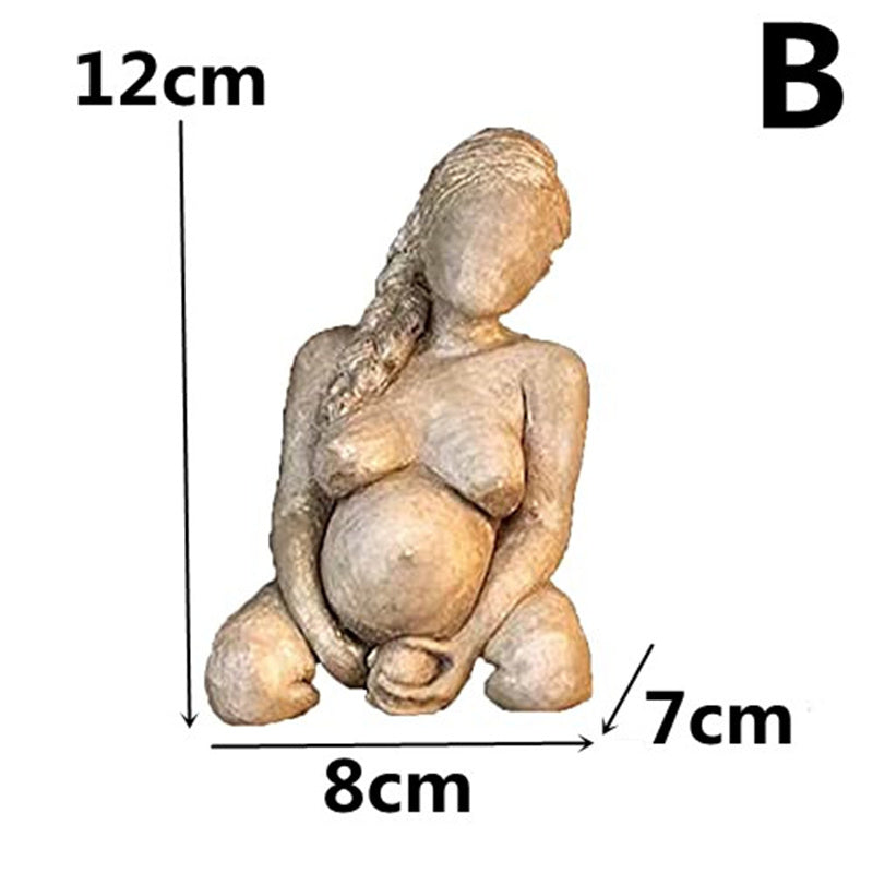 Mother Childbirth Women Statue Resin Crafts Ornaments