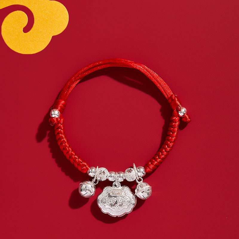 Baby And Infant Red Rope Pig Auditory Ossicle Mahogany Bracelet Pendant