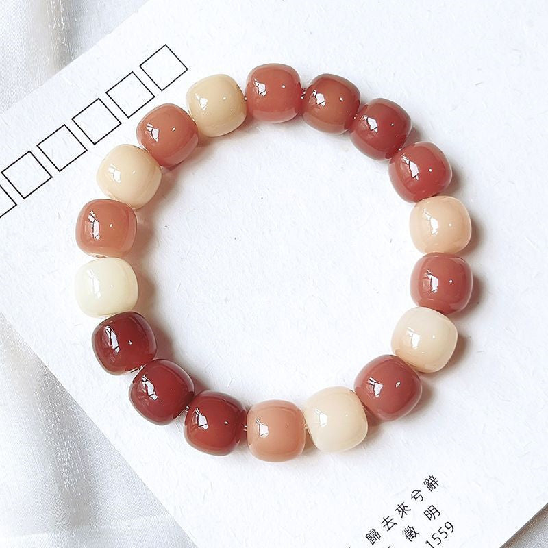 Women's Fashion Simple Pure Natural Small Lime Bodhi Root Bracelet