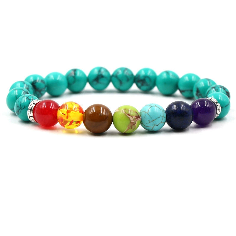 Beaded Bracelet Elastic Diamond Ring Bracelet AliExpress Energy Yoga Seven Chakras