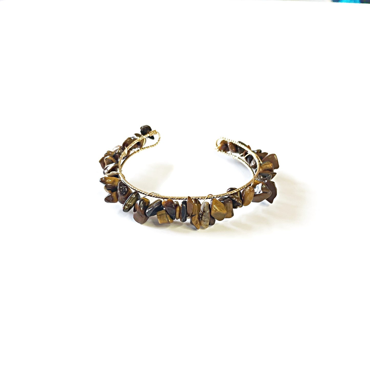 Women's Natural Crystal Gravel Winding Bracelet