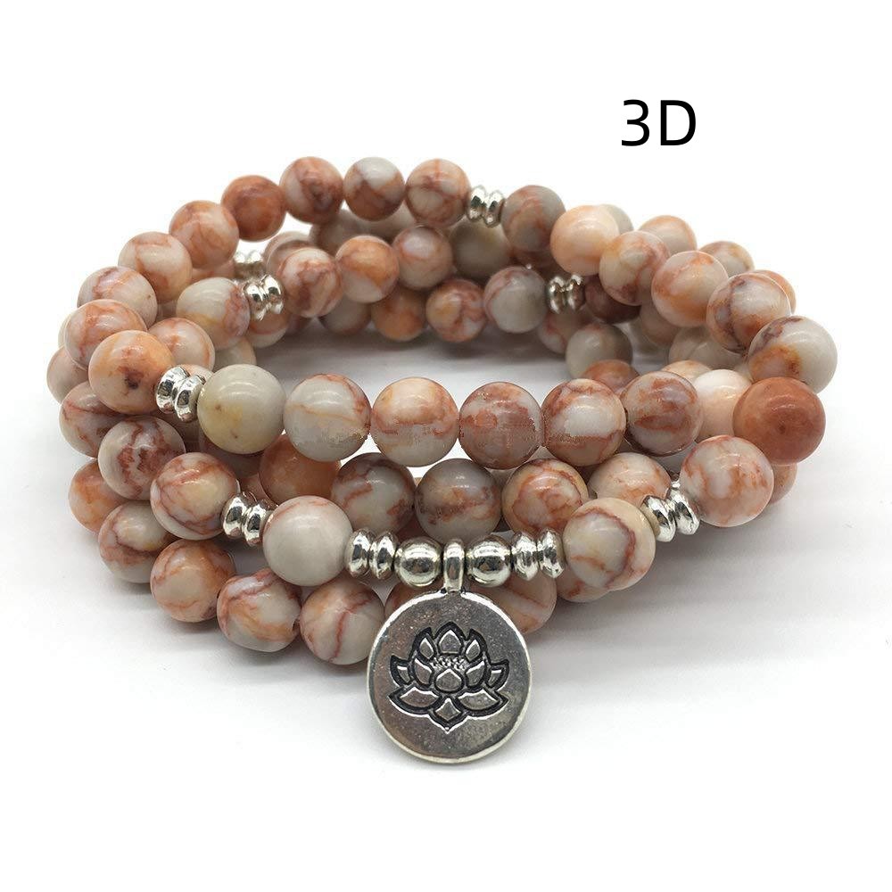 Red Spider Web Lotus Bracelet