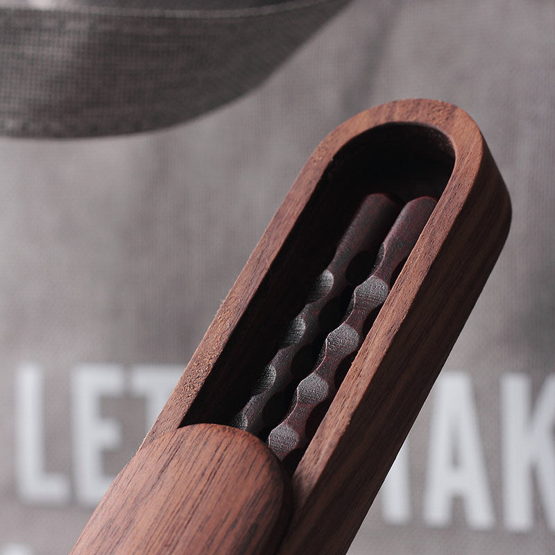Tortoiseshell Iron Wood Chopsticks Log Table Chopsticks With Portable Tableware