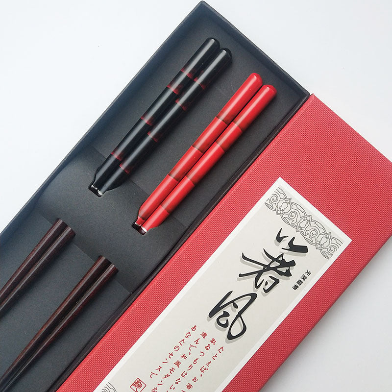 Couple Chopsticks Wooden Chopsticks Box