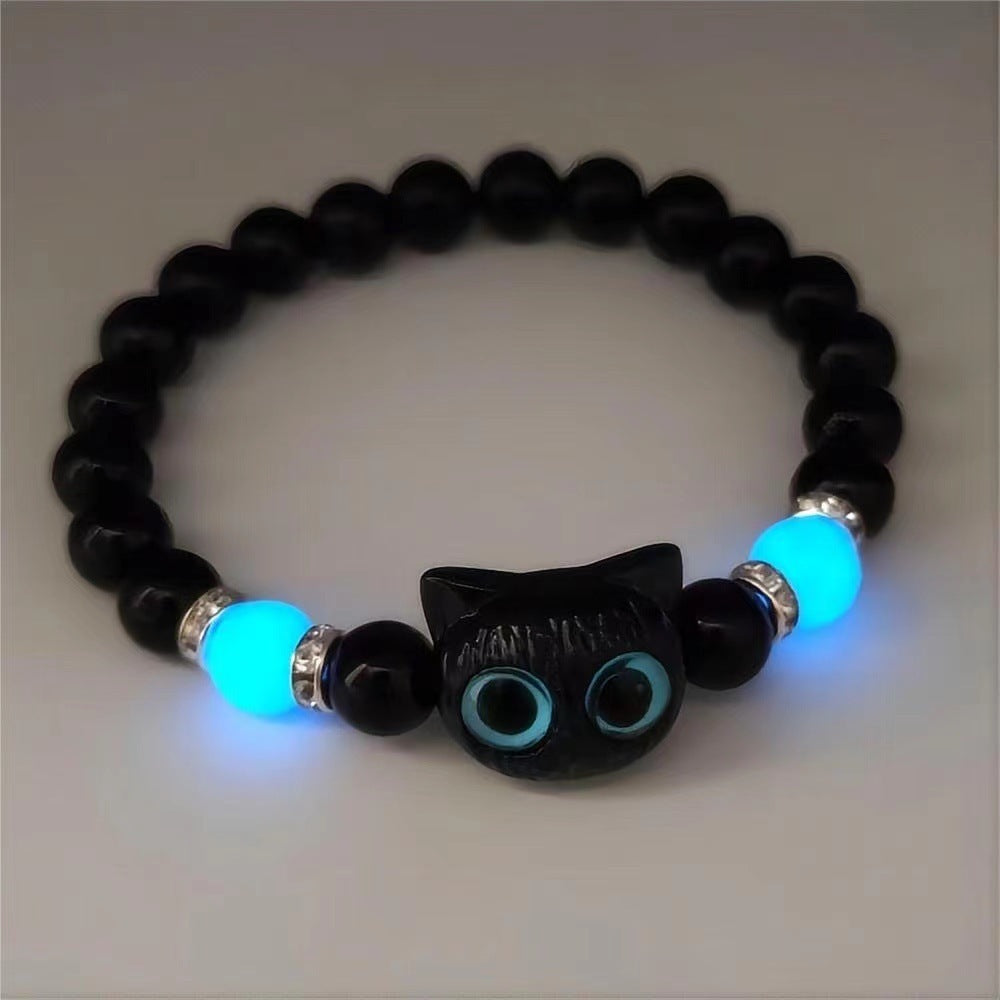 Night Luminous Original Cute Cheese Cute Kitty Bracelet