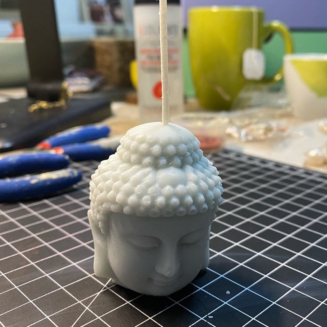 3D Ornament Guanyin Buddha Statue Silicone Mold