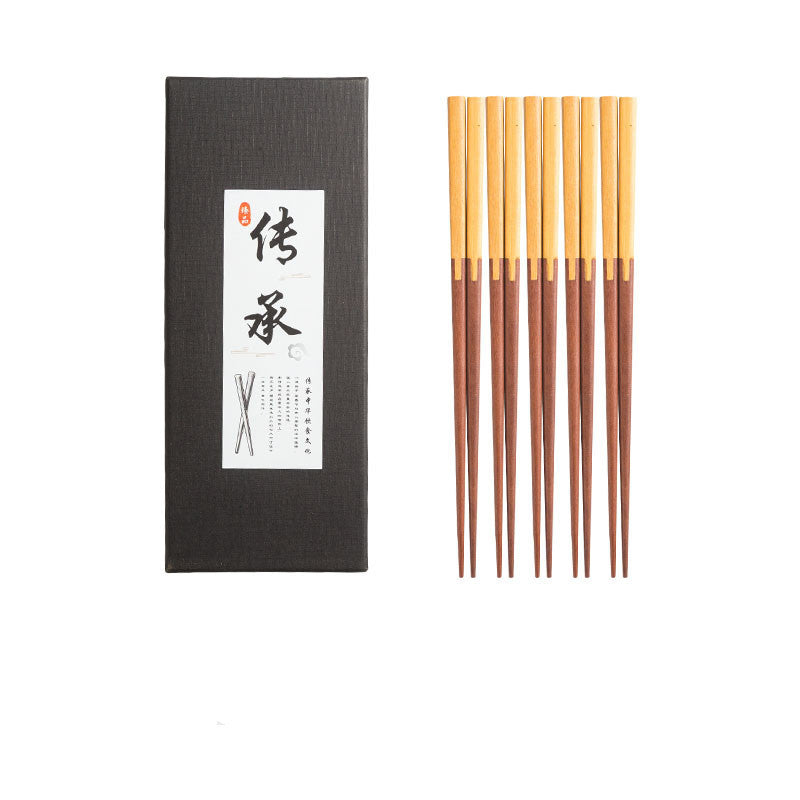Japanese Mortise Style Chopsticks Gift Wooden Bowl Chopsticks Simple Rice Bowl Chopsticks