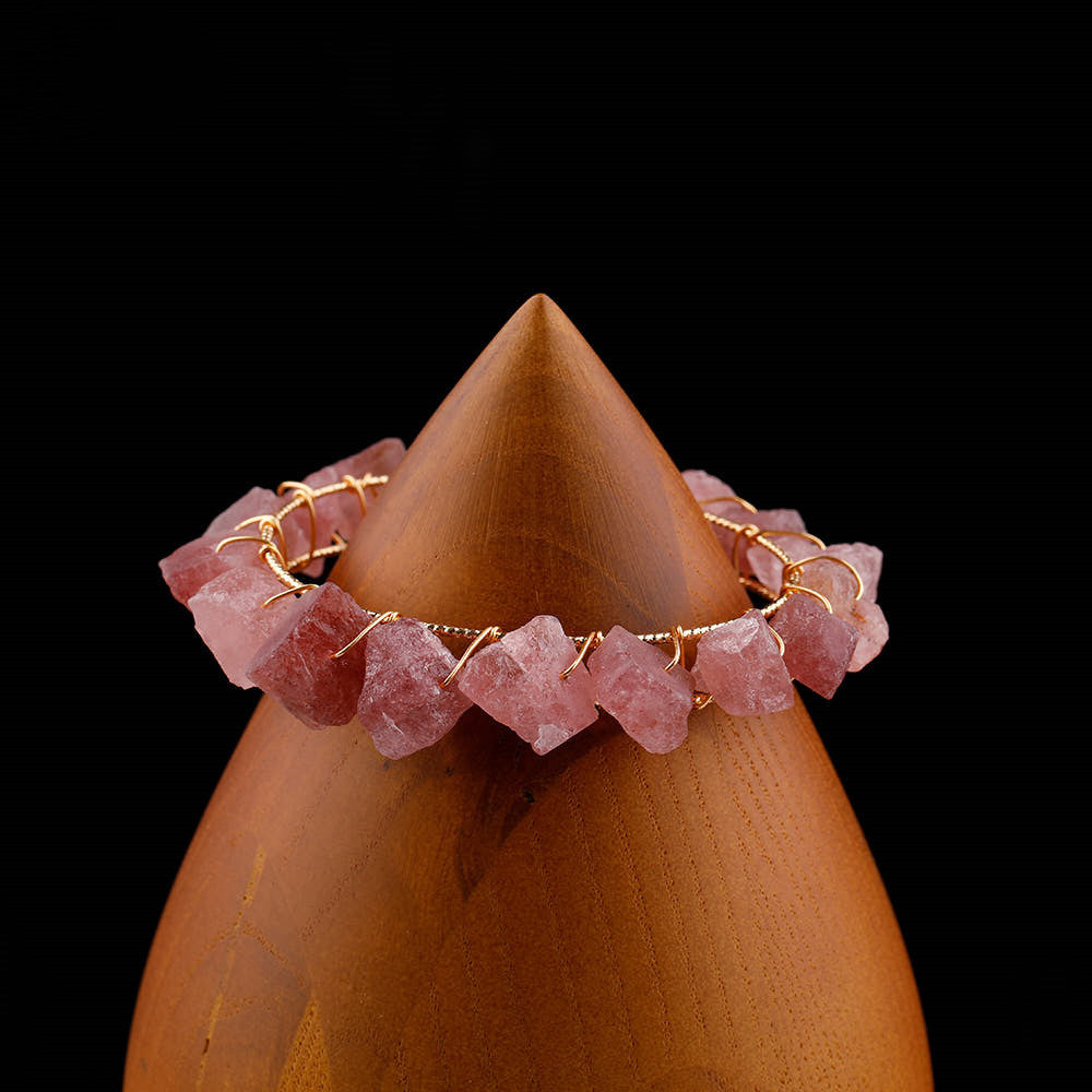 Ladies Reiki Bracelet Rose Citrine Stone