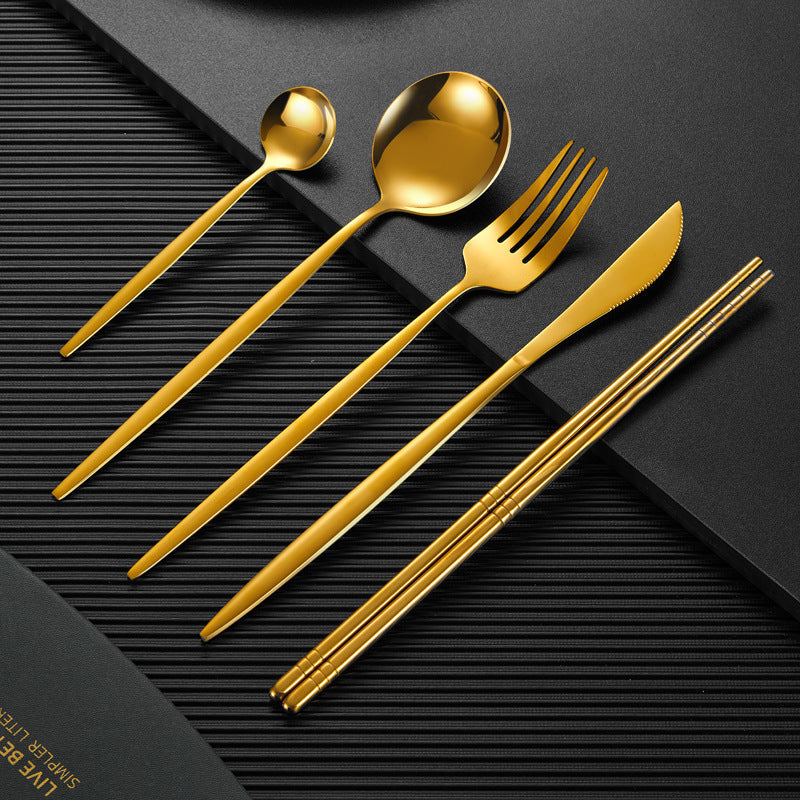 Household Stainless Steel Chopsticks Portuguese Tableware