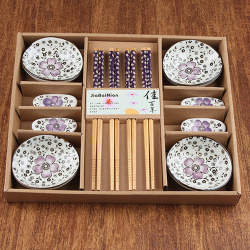 Creative Korean Plate Chopsticks Ceramic Tableware Set