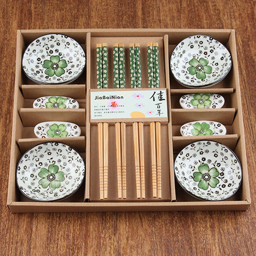 Creative Korean Plate Chopsticks Ceramic Tableware Set