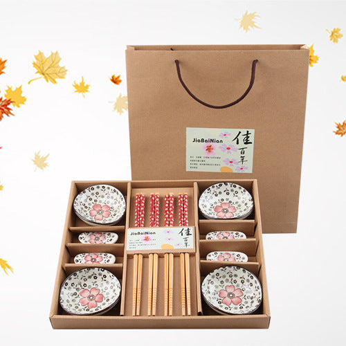 Creative Korean Plate Chopsticks Ceramic Tableware Set