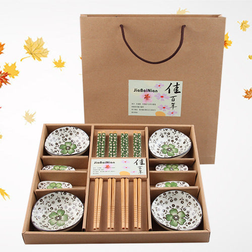 Creative Korean Plate Chopsticks Ceramic Tableware Set