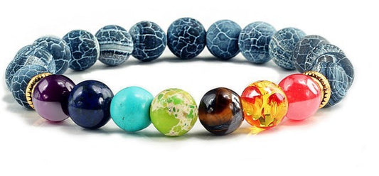 Beaded Bracelet Elastic Diamond Ring Bracelet AliExpress Energy Yoga Seven Chakras