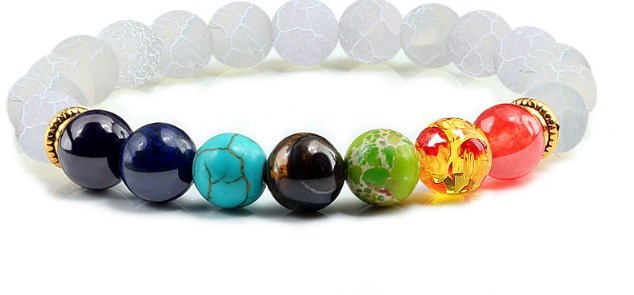 Beaded Bracelet Elastic Diamond Ring Bracelet AliExpress Energy Yoga Seven Chakras