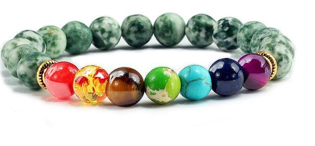 Beaded Bracelet Elastic Diamond Ring Bracelet AliExpress Energy Yoga Seven Chakras