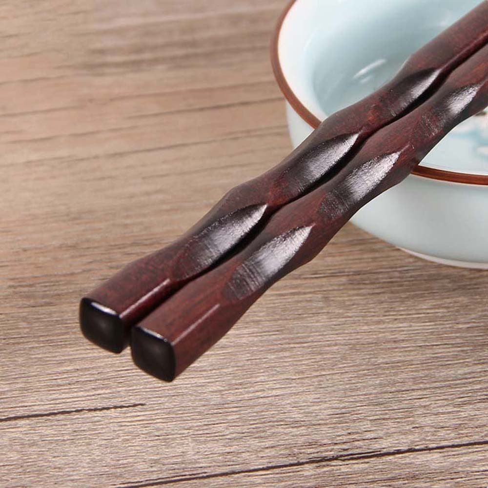 Wooden Printed Chopsticks Japanese Style Pointed Chopsticks