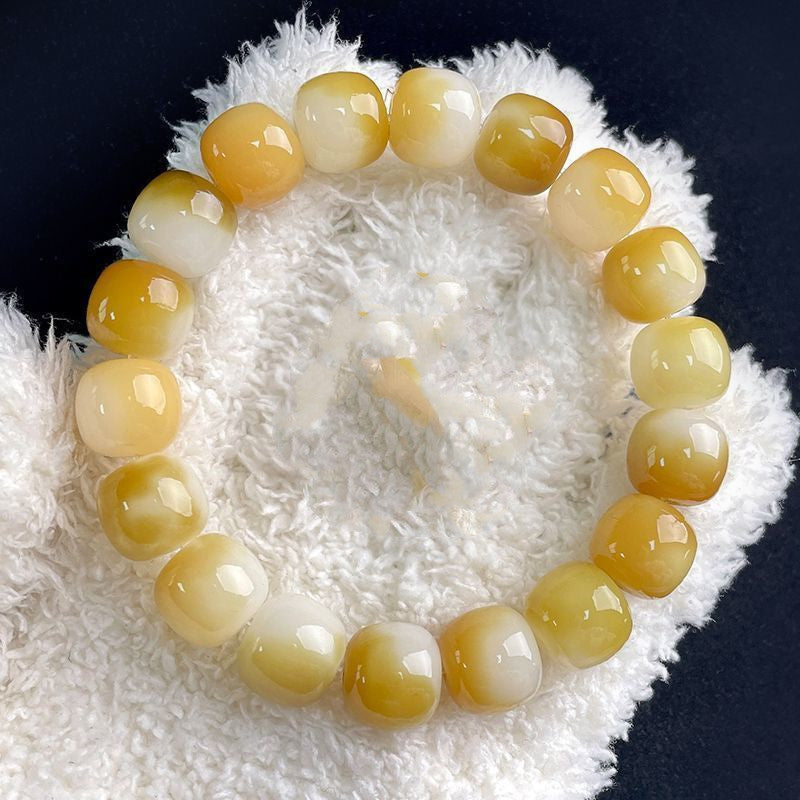 Women's Fashion Simple Pure Natural Small Lime Bodhi Root Bracelet
