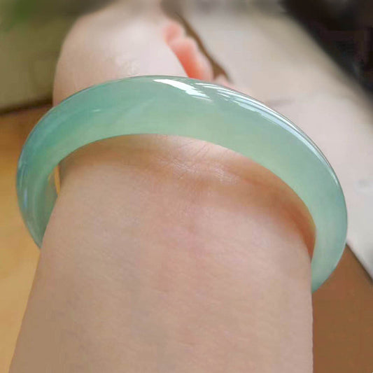 Women's Fashion Simple Ice-like Jadeite Jade Bracelet
