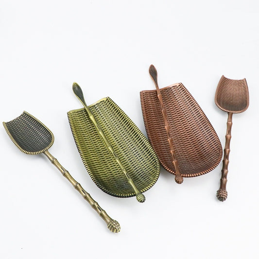 Utensils Alloy Antique Copper Tea Spoon
