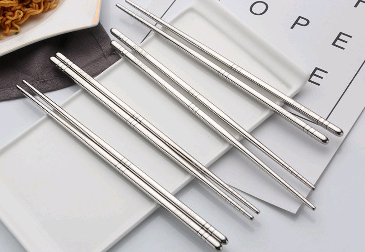 304 stainless steel chopsticks square hollow non-slip 18-8 chopsticks