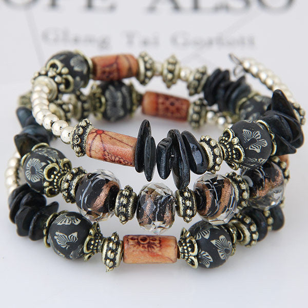 Shell Terracotta Multi-layer Winding Bracelet