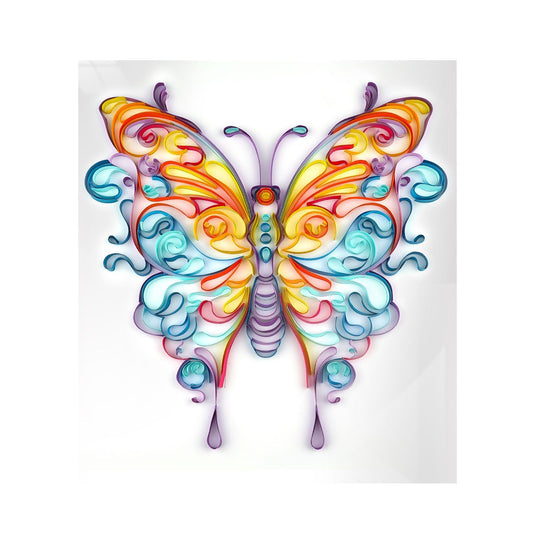 Feather Paper Painting DIY Creative Handmade Crafts 20 Inch Butterfly
