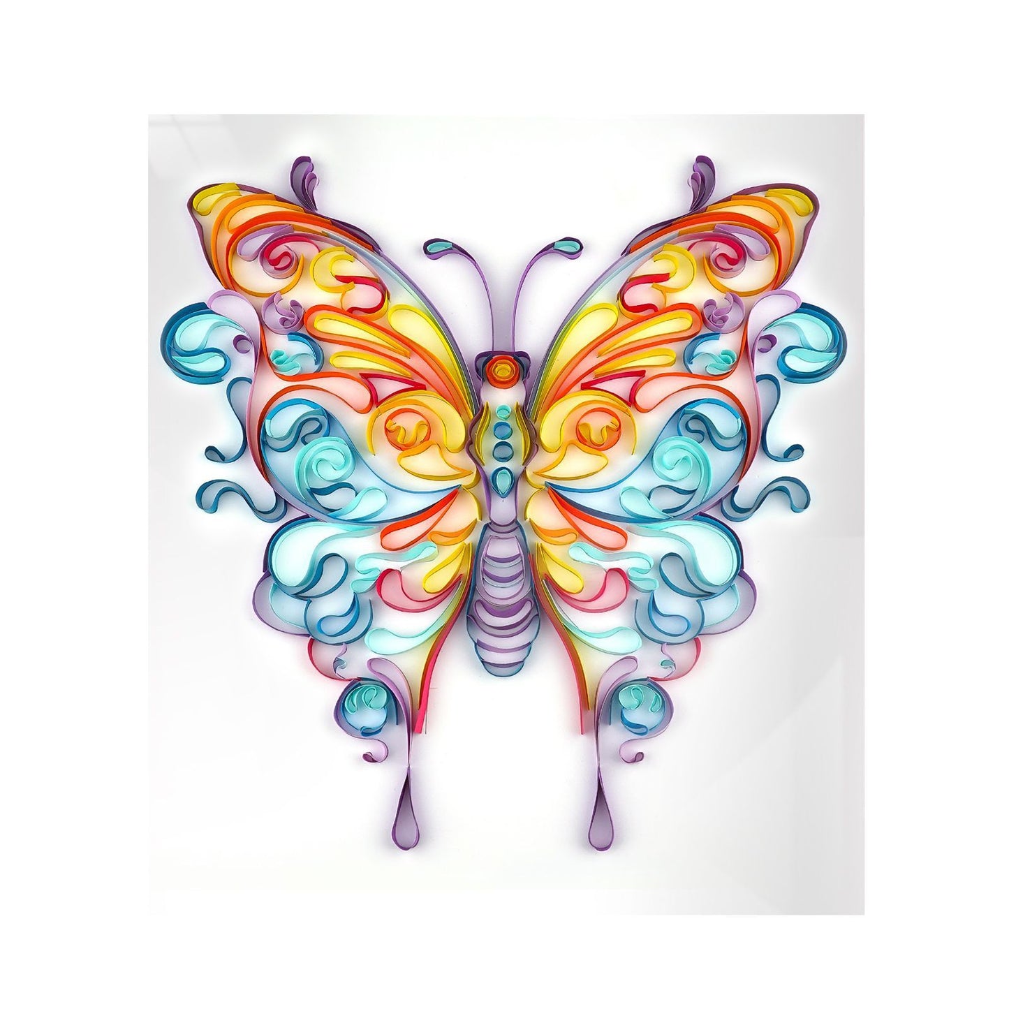 Feather Paper Painting DIY Creative Handmade Crafts 20 Inch Butterfly
