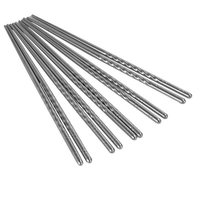 304 stainless steel chopsticks square hollow non-slip 18-8 chopsticks